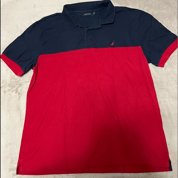 Nautica Other - NAUTICA polo shirt for men 2XL red/blue
